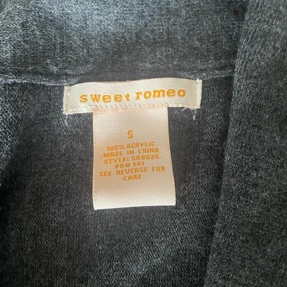 Sweet Romeo Grey Sweater - Picture 3 of 8
